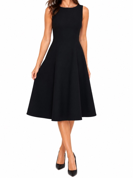 Ralph Lauren Black Label Dresses & Skirts - Ralph Lauren Black Label sleeveless fit-and-flare dress in black Size 8
